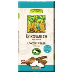 Rapunzel Kókusztejes csokoládé kókuszvirág cukorral, vegán BIO 80g