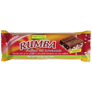 Rapunzel Rumba puffasztott rizsszelet félédes csokoládával VEGÁN BIO 50G