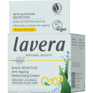 lavera BASIS S Q10 öregedésgátló hidratáló krém VEGÁN 50ml