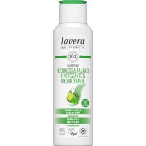 lavera H sampon Freshness and Balance zsíros hajra VEGÁN 250ml
