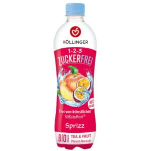 Höllinger BIO Őszibarack-maracuja cukormentes frissítő 500ml