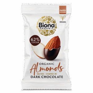 Biona BIO Étcsokoládéval bevont pörkölt mandula 30g