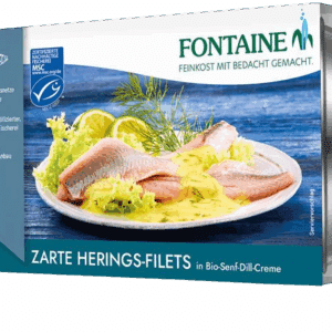 Fontaine Hering bio mustáros kapormártásban 200g